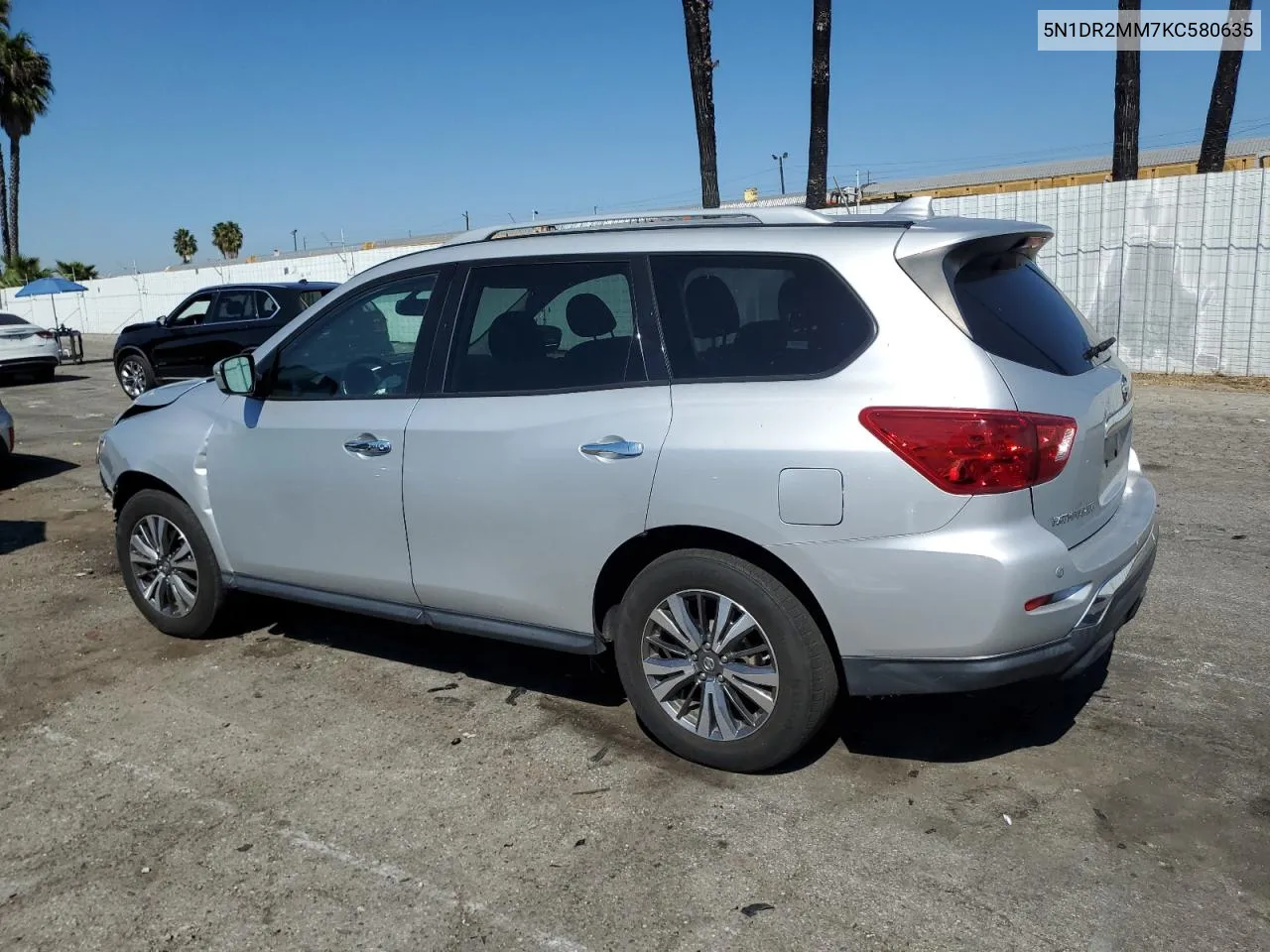 2019 Nissan Pathfinder S VIN: 5N1DR2MM7KC580635 Lot: 75015334