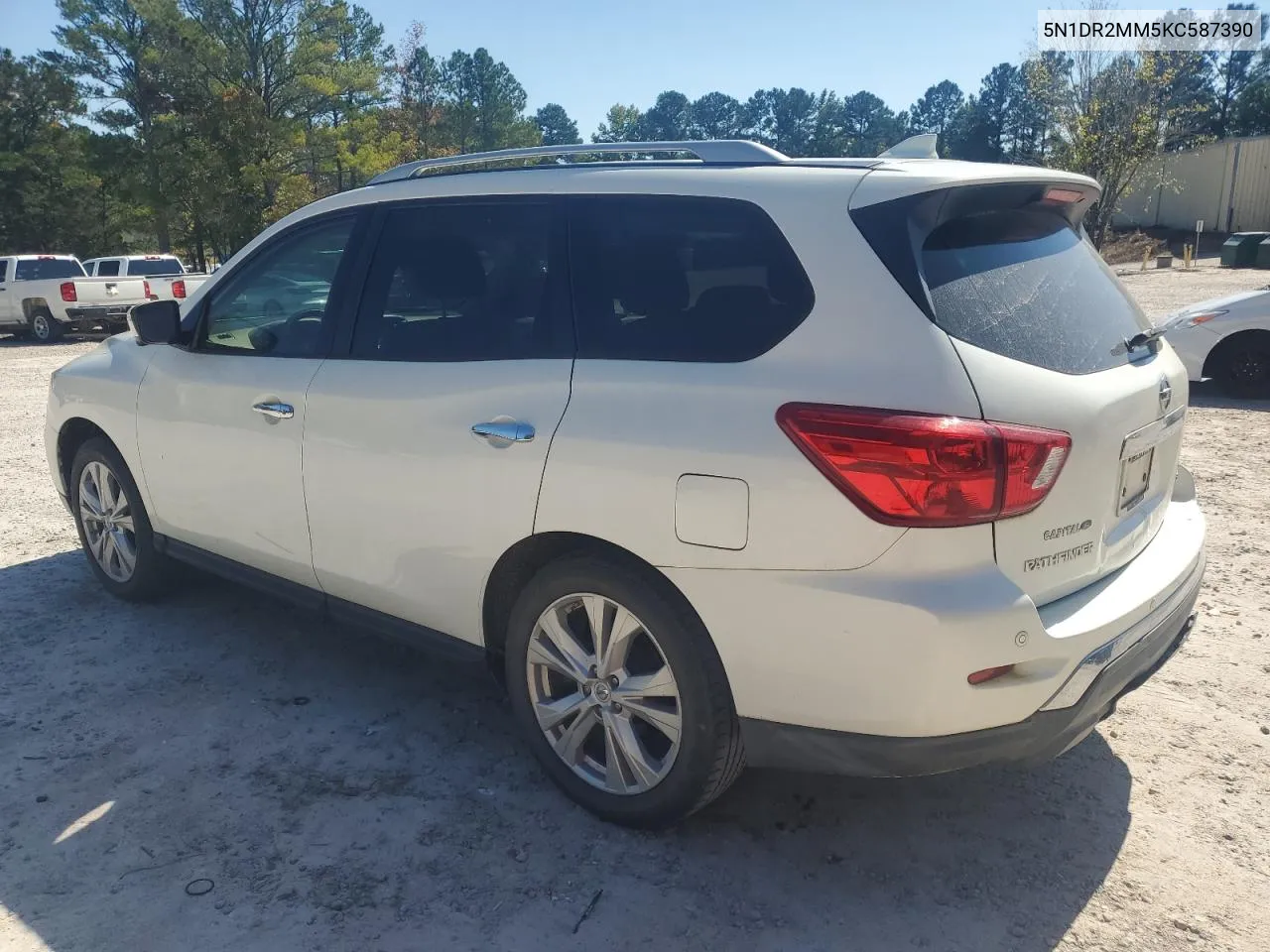 2019 Nissan Pathfinder S VIN: 5N1DR2MM5KC587390 Lot: 75052624