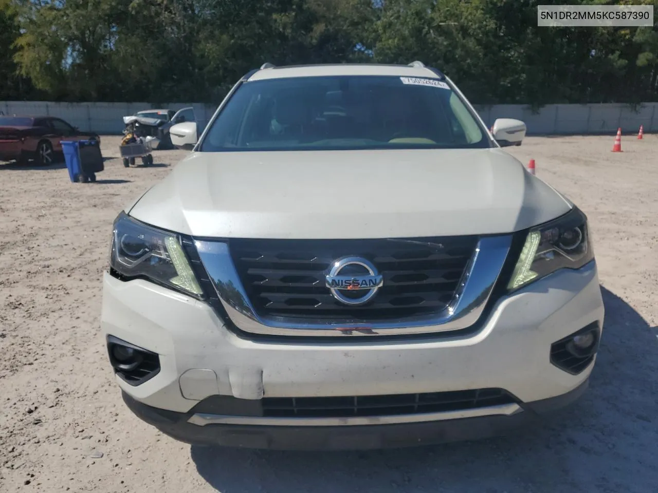 2019 Nissan Pathfinder S VIN: 5N1DR2MM5KC587390 Lot: 75052624