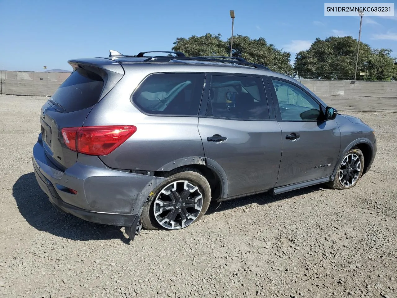 2019 Nissan Pathfinder S VIN: 5N1DR2MN6KC635231 Lot: 75092464