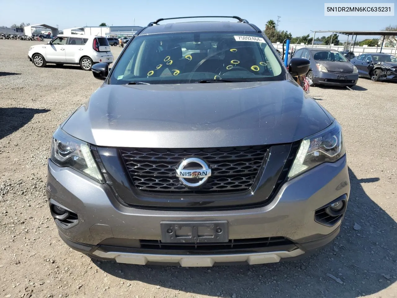 2019 Nissan Pathfinder S VIN: 5N1DR2MN6KC635231 Lot: 75092464