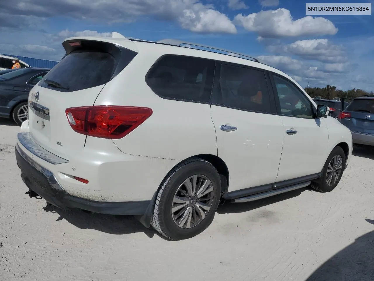 2019 Nissan Pathfinder S VIN: 5N1DR2MN6KC615884 Lot: 75100204