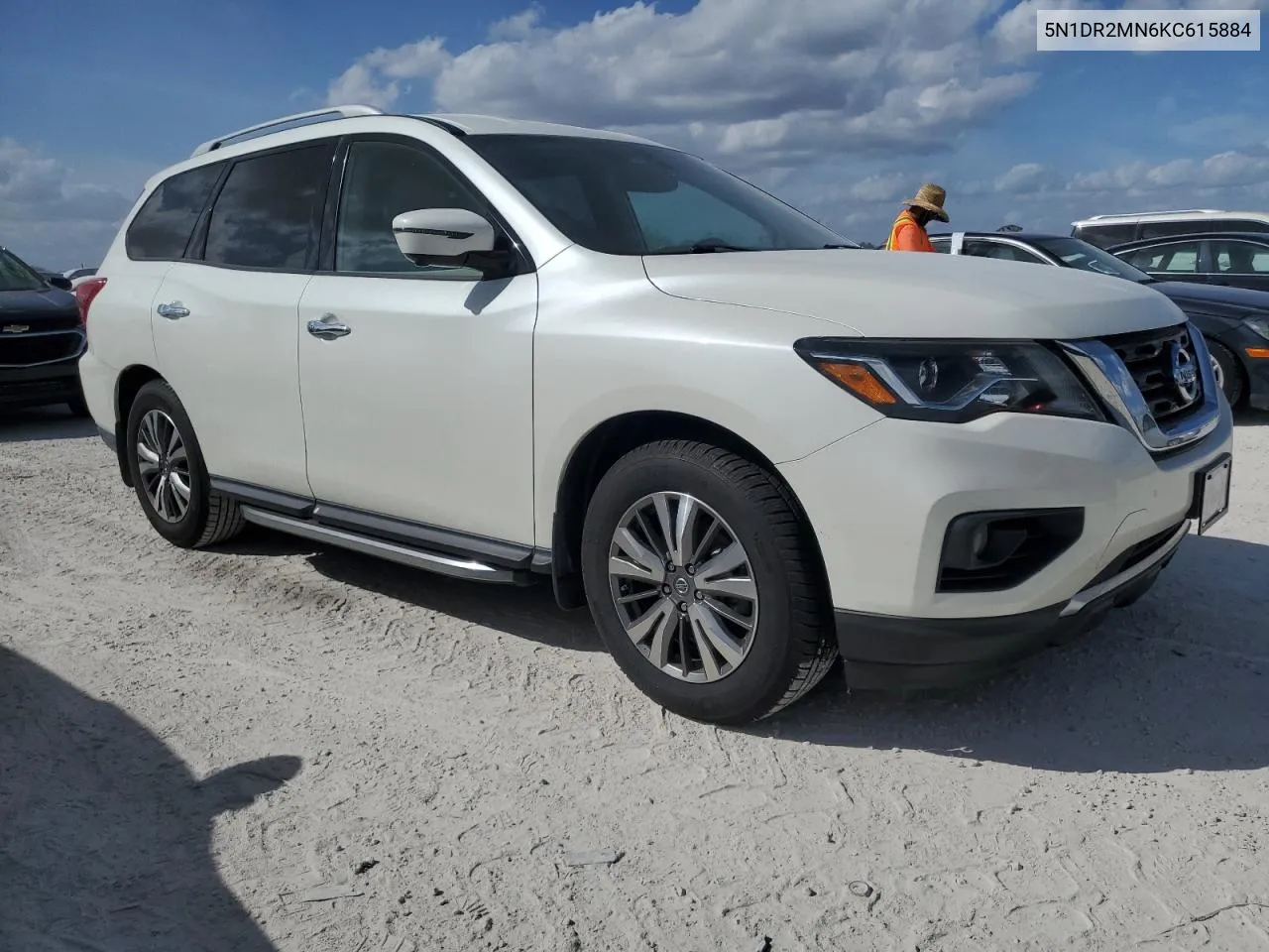 2019 Nissan Pathfinder S VIN: 5N1DR2MN6KC615884 Lot: 75100204