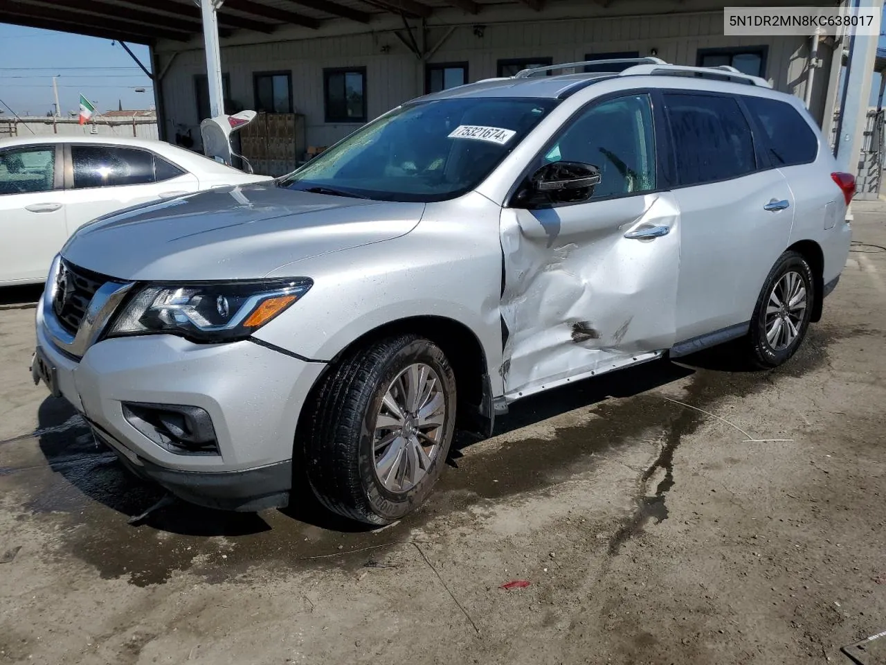 2019 Nissan Pathfinder S VIN: 5N1DR2MN8KC638017 Lot: 75321674