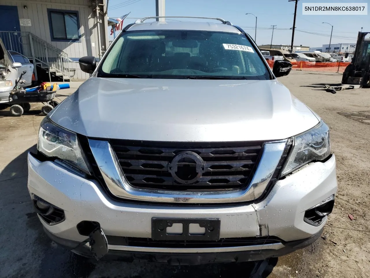 5N1DR2MN8KC638017 2019 Nissan Pathfinder S