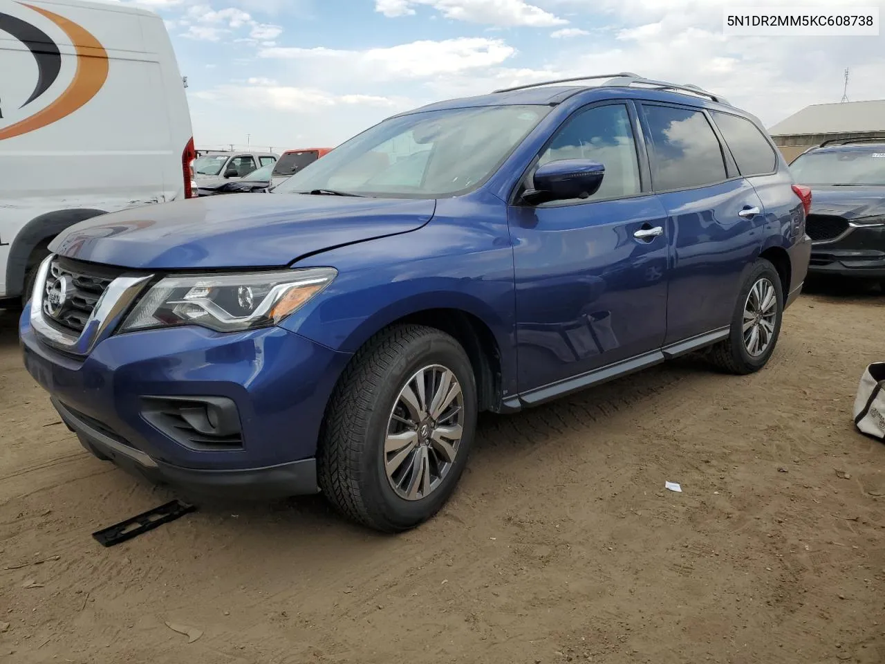 2019 Nissan Pathfinder S VIN: 5N1DR2MM5KC608738 Lot: 75368614