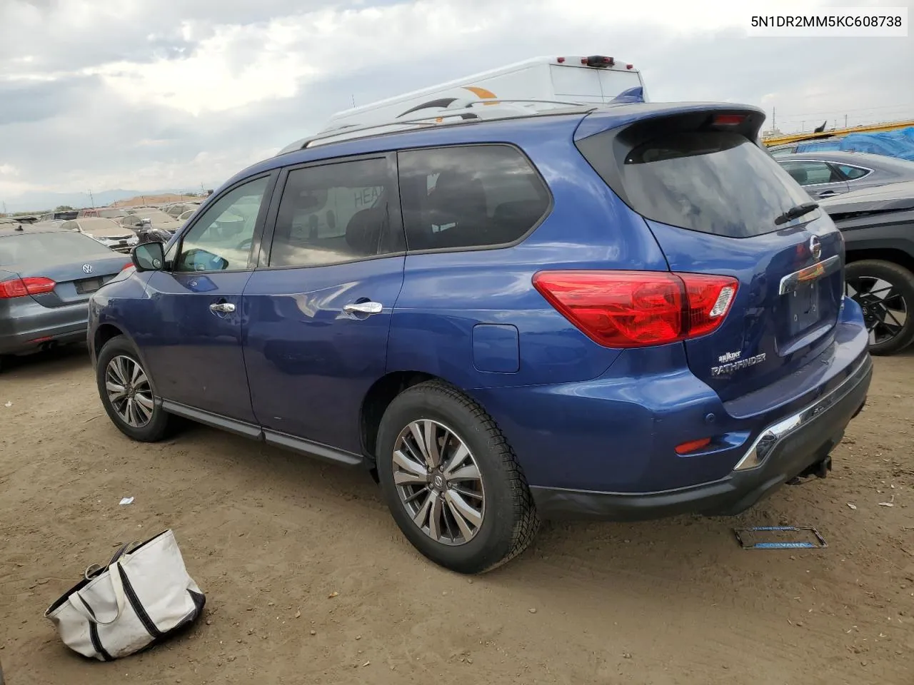 2019 Nissan Pathfinder S VIN: 5N1DR2MM5KC608738 Lot: 75368614