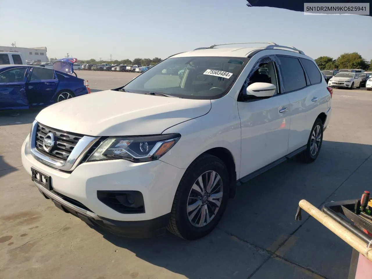 2019 Nissan Pathfinder S VIN: 5N1DR2MN9KC625941 Lot: 75503484