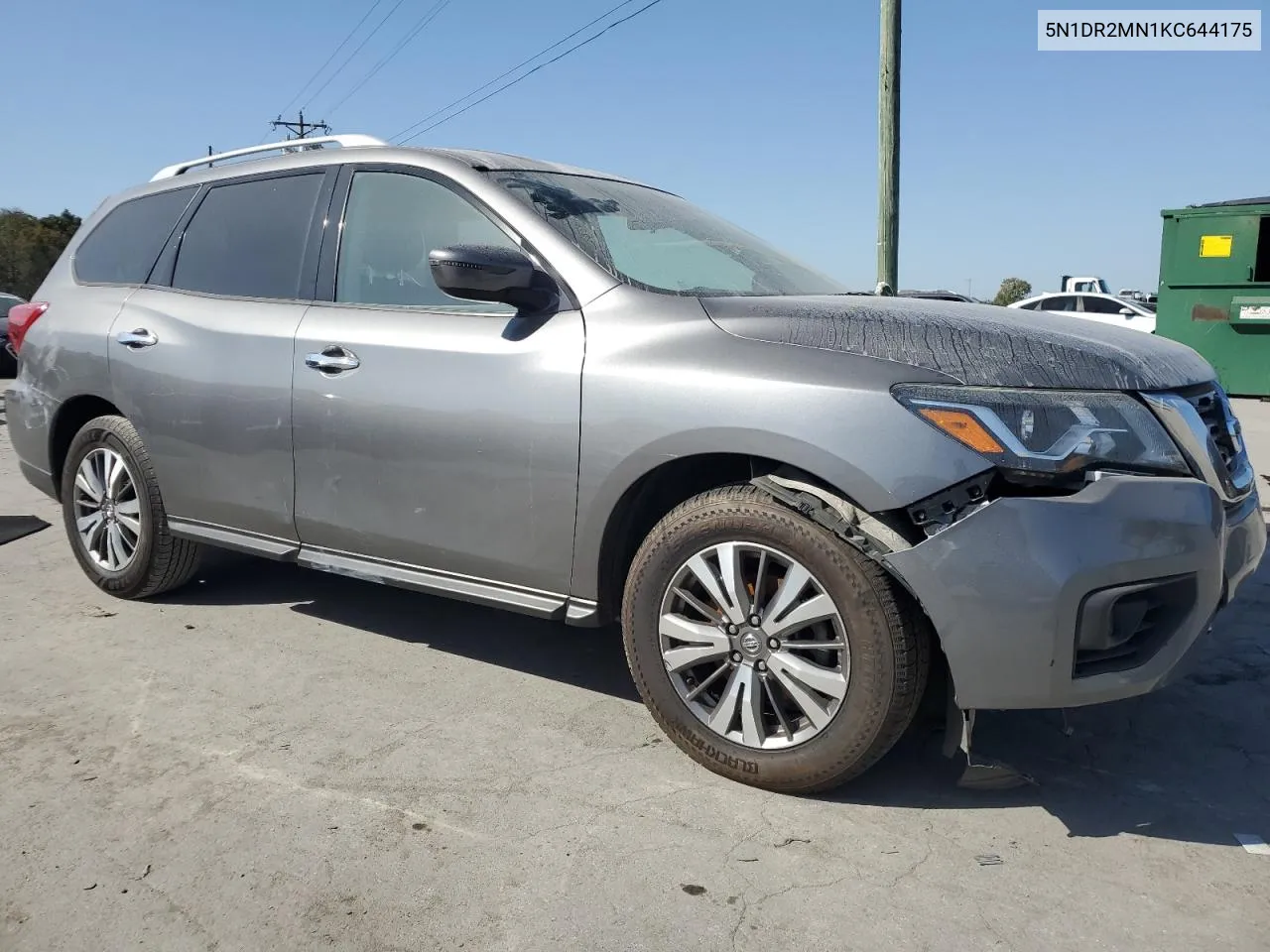 2019 Nissan Pathfinder S VIN: 5N1DR2MN1KC644175 Lot: 75730484