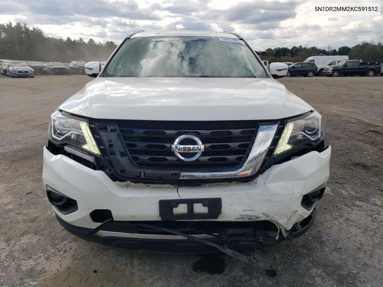 2019 Nissan Pathfinder S VIN: 5N1DR2MM2KC591512 Lot: 76037844