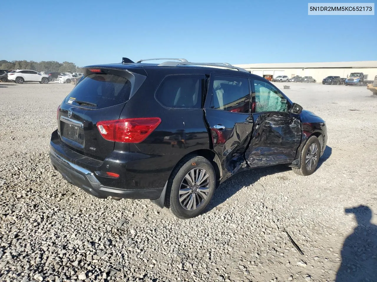 2019 Nissan Pathfinder S VIN: 5N1DR2MM5KC652173 Lot: 76145394