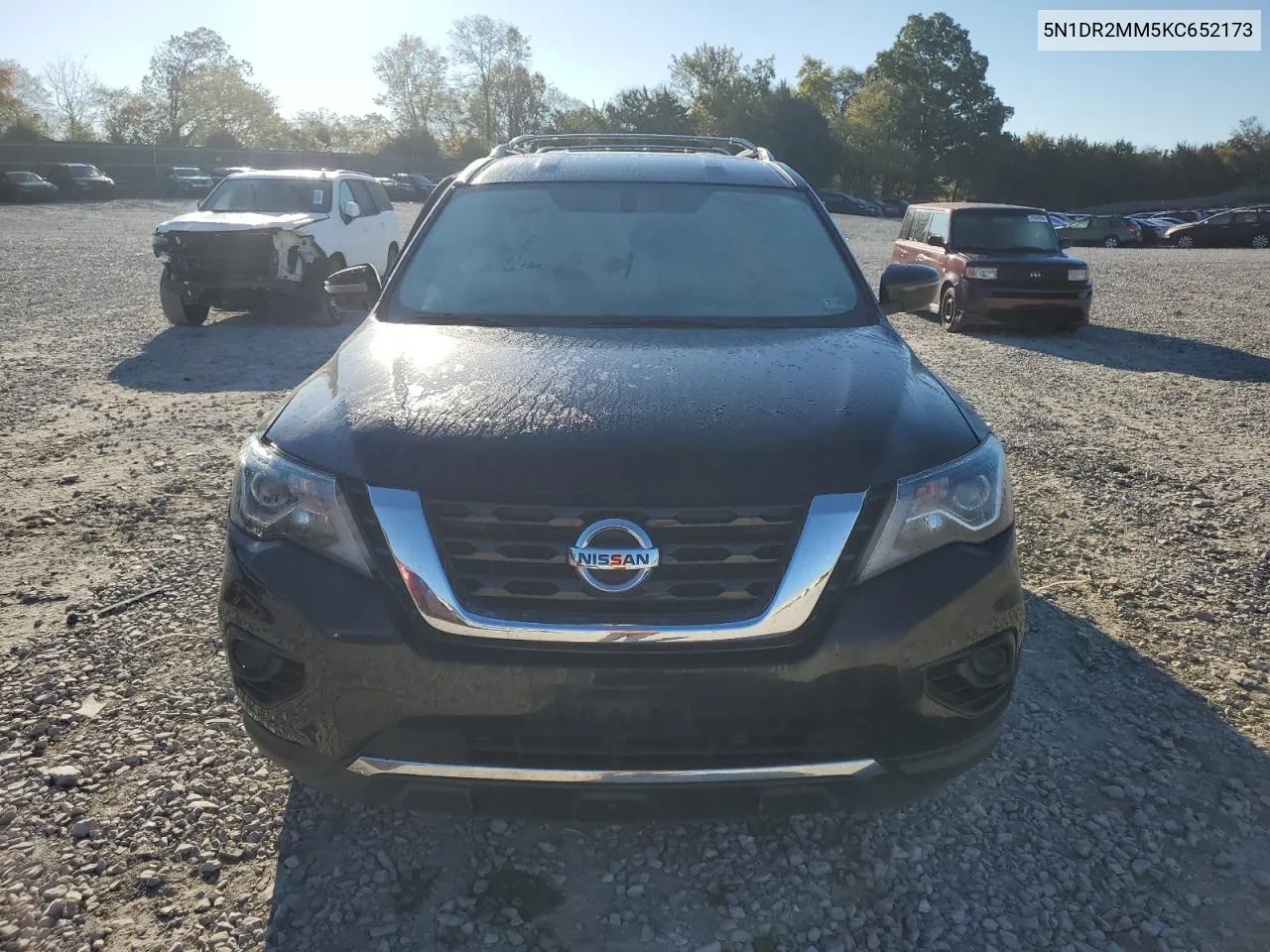 2019 Nissan Pathfinder S VIN: 5N1DR2MM5KC652173 Lot: 76145394