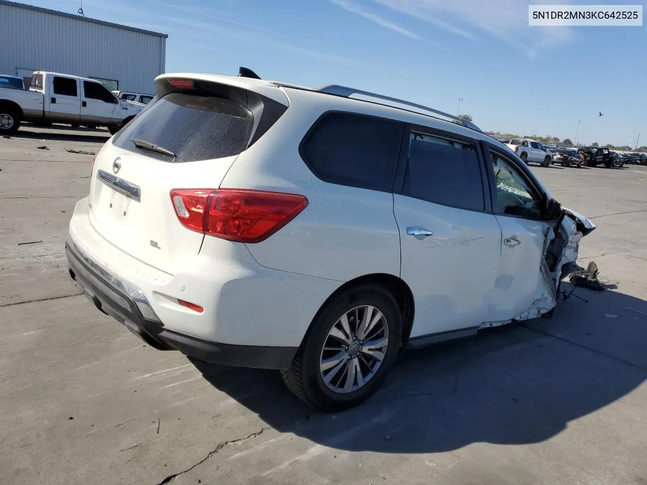 2019 Nissan Pathfinder S VIN: 5N1DR2MN3KC642525 Lot: 76409464