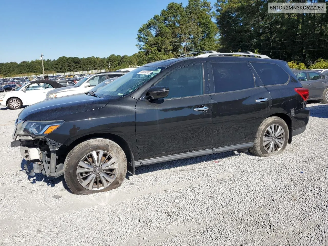 2019 Nissan Pathfinder S VIN: 5N1DR2MN3KC622257 Lot: 76539204