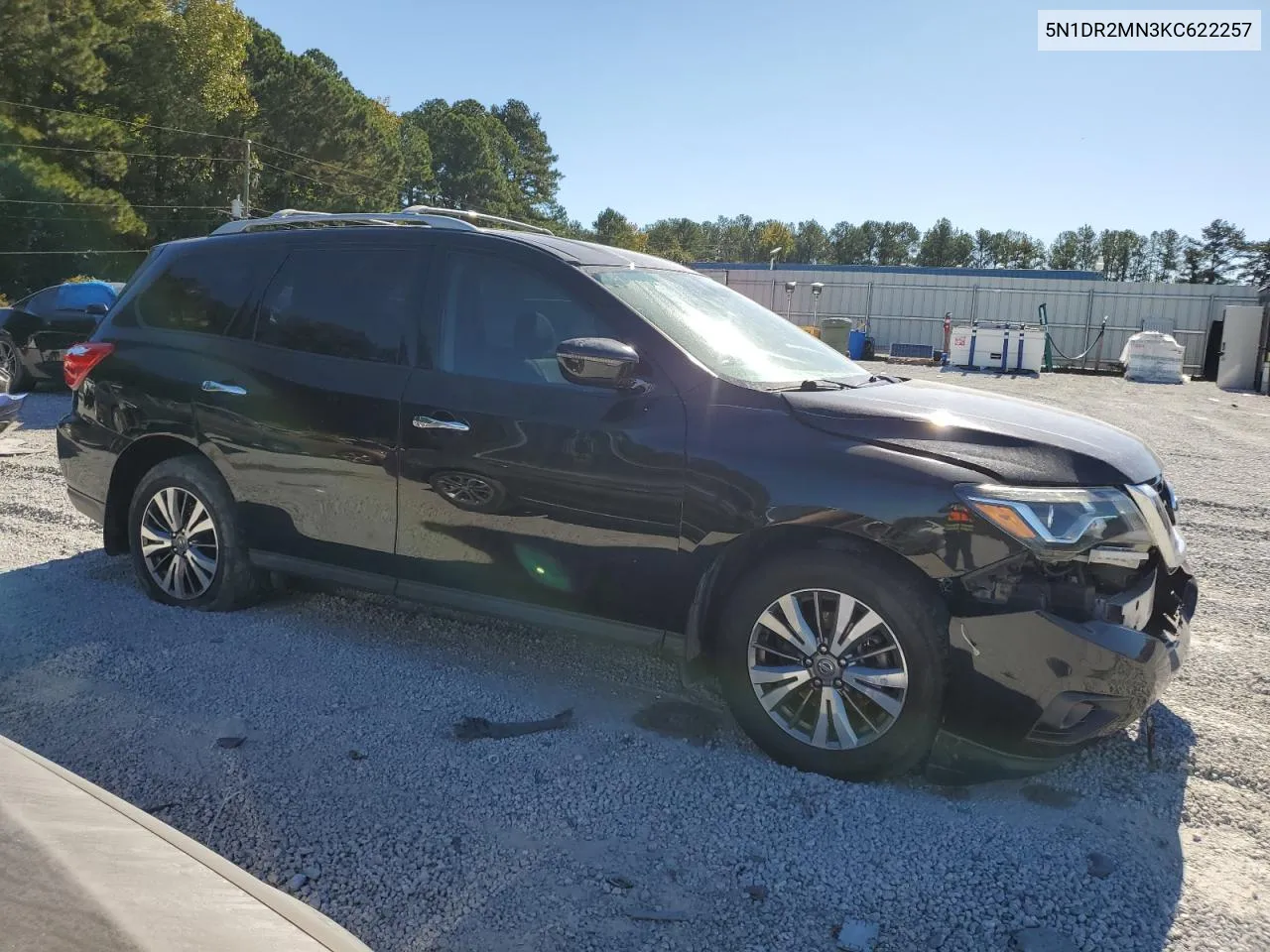 2019 Nissan Pathfinder S VIN: 5N1DR2MN3KC622257 Lot: 76539204