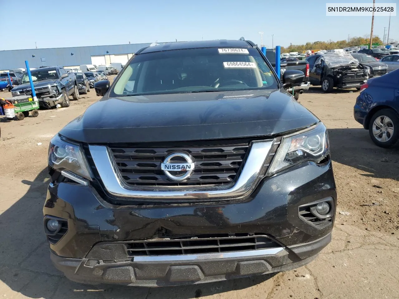 2019 Nissan Pathfinder S VIN: 5N1DR2MM9KC625428 Lot: 76730624