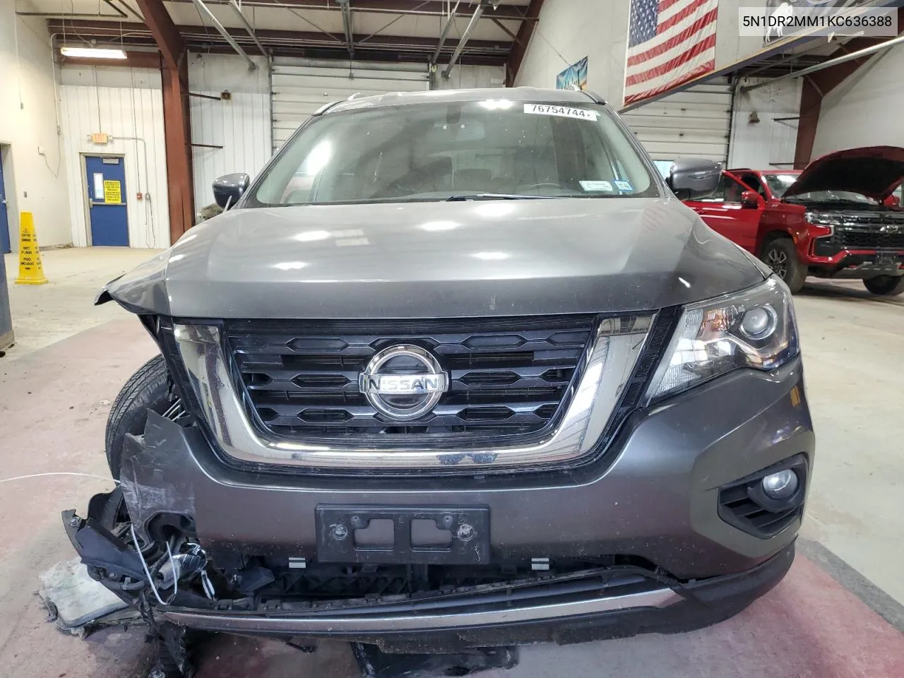 2019 Nissan Pathfinder S VIN: 5N1DR2MM1KC636388 Lot: 76754744