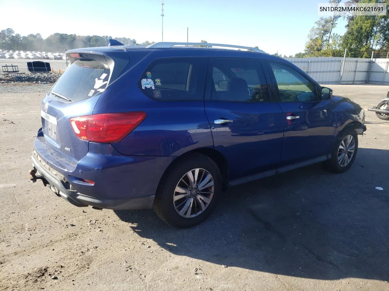 2019 Nissan Pathfinder S VIN: 5N1DR2MM4KC621691 Lot: 76760504