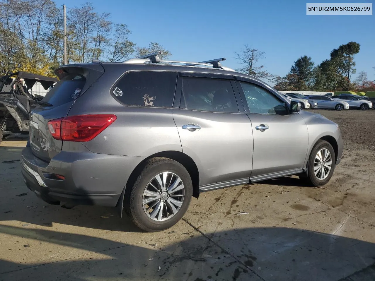 2019 Nissan Pathfinder S VIN: 5N1DR2MM5KC626799 Lot: 76793874