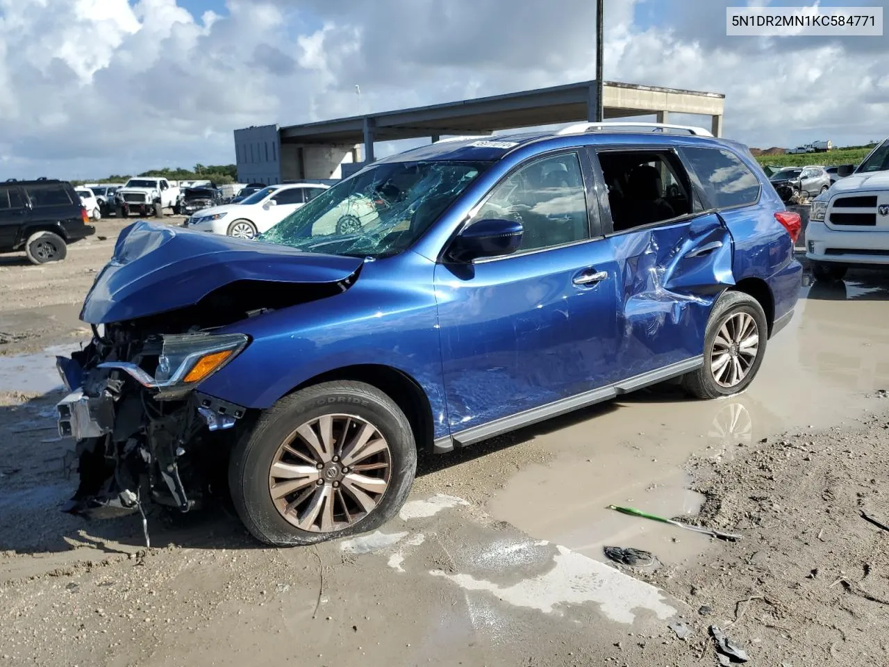 2019 Nissan Pathfinder S VIN: 5N1DR2MN1KC584771 Lot: 76911014