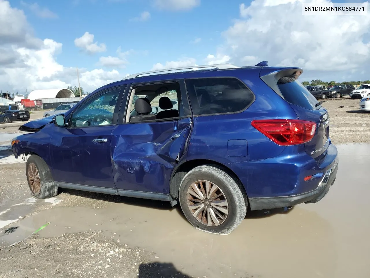 2019 Nissan Pathfinder S VIN: 5N1DR2MN1KC584771 Lot: 76911014