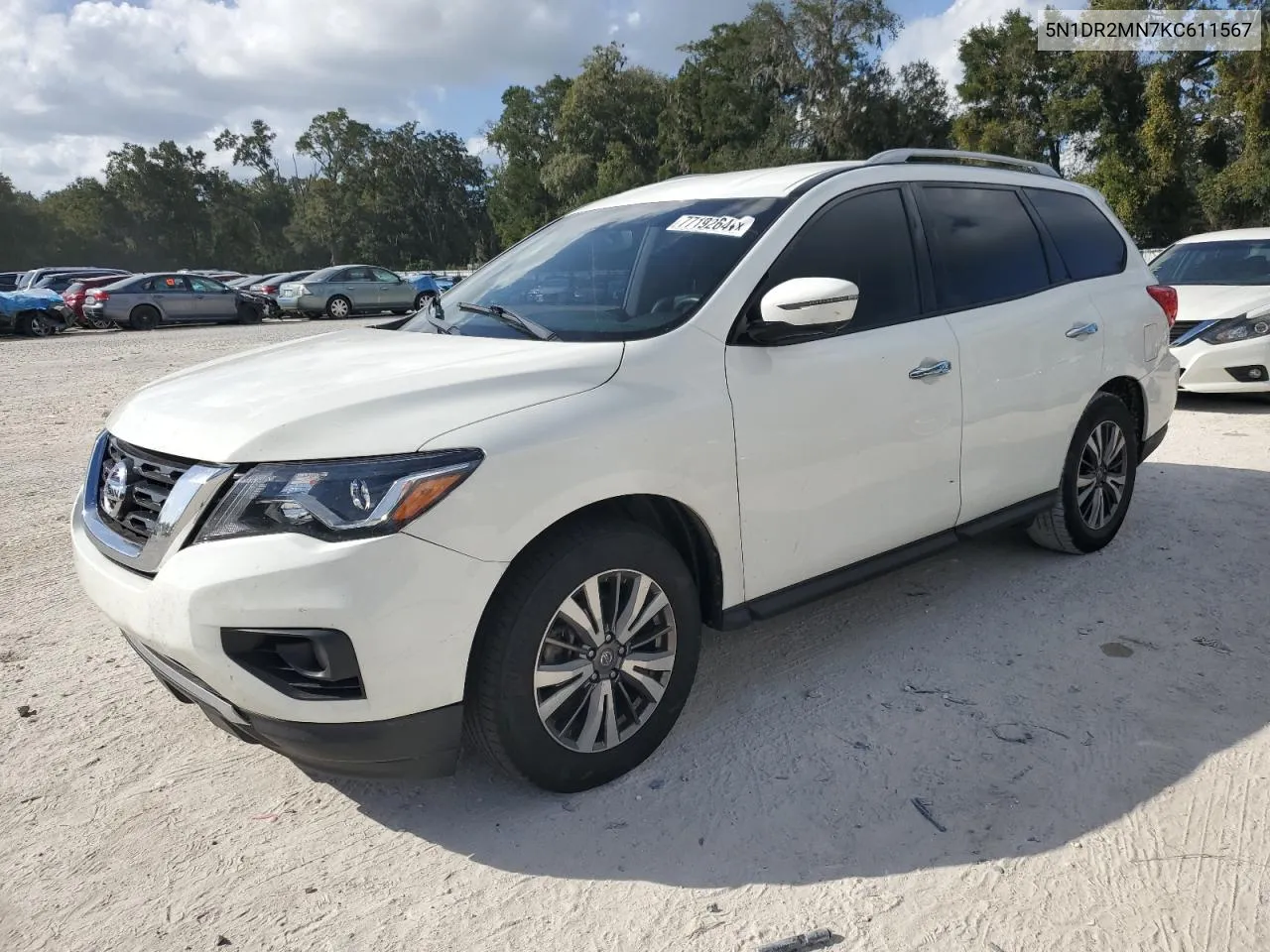 2019 Nissan Pathfinder S VIN: 5N1DR2MN7KC611567 Lot: 77192644