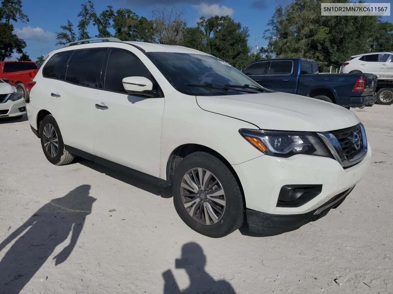 2019 Nissan Pathfinder S VIN: 5N1DR2MN7KC611567 Lot: 77192644