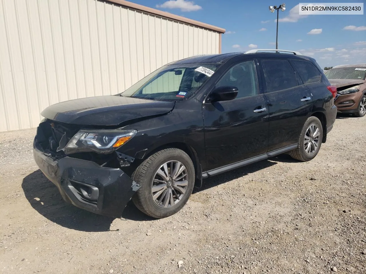 2019 Nissan Pathfinder S VIN: 5N1DR2MN9KC582430 Lot: 77384344