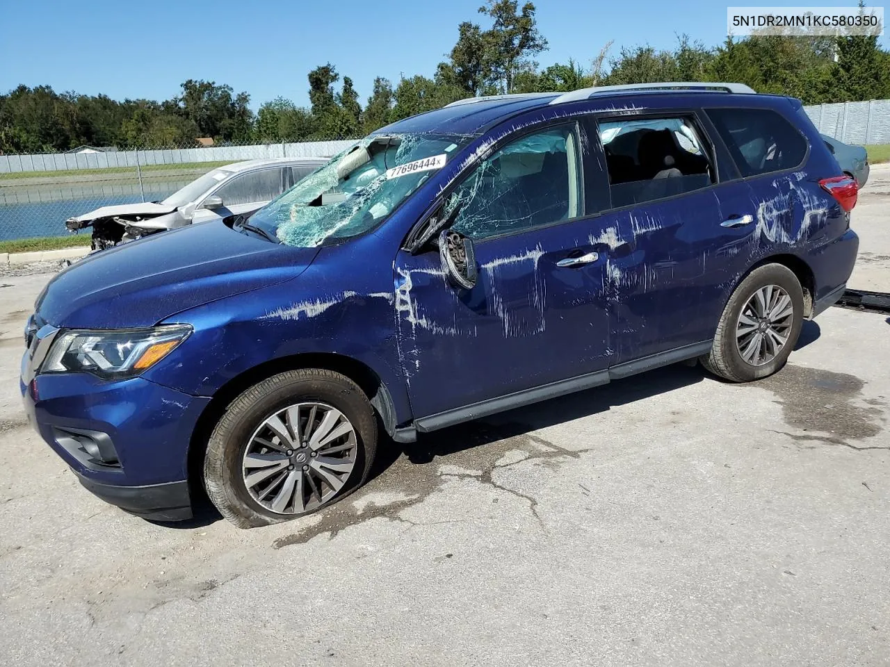 2019 Nissan Pathfinder S VIN: 5N1DR2MN1KC580350 Lot: 77696444