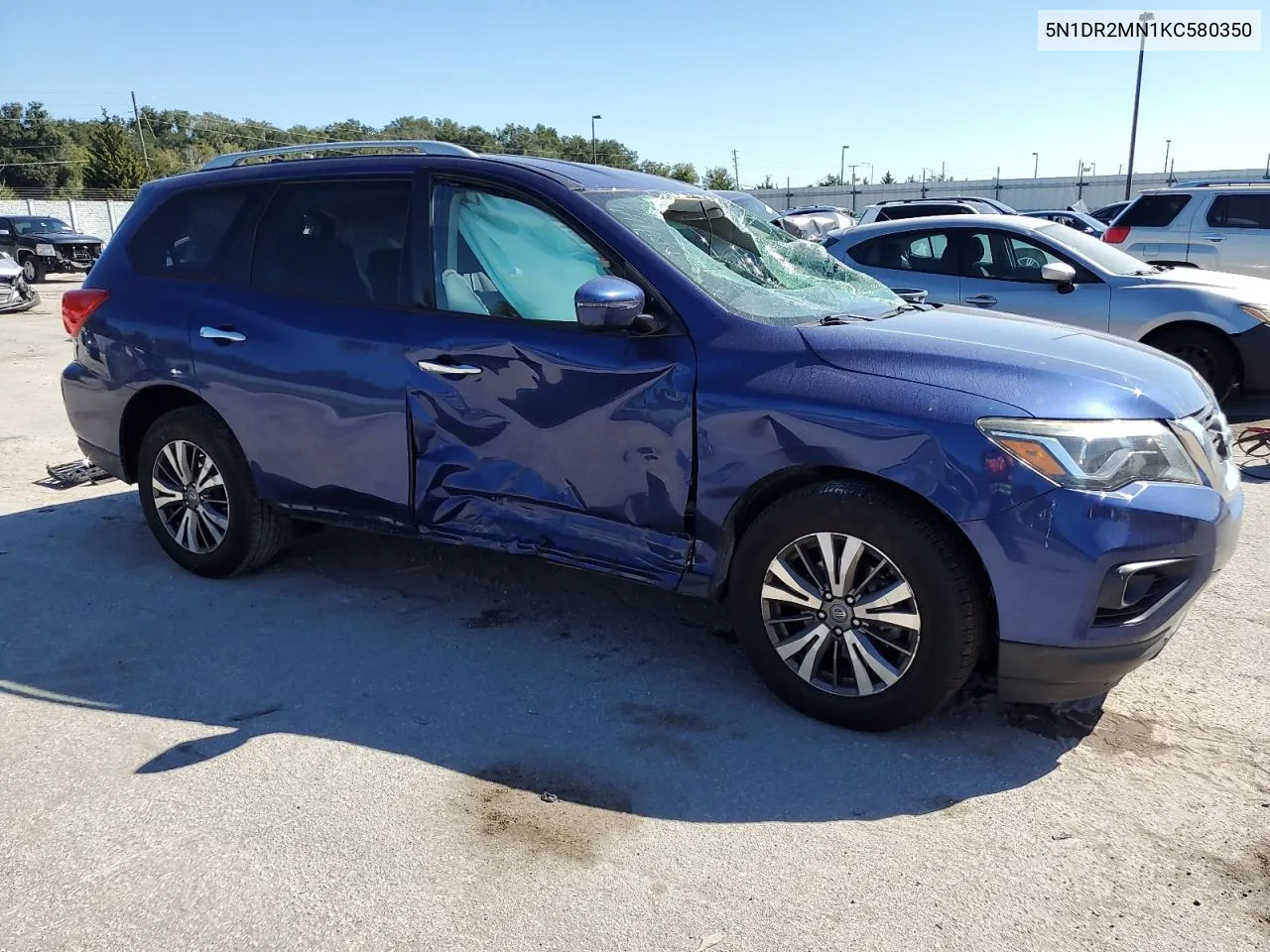 2019 Nissan Pathfinder S VIN: 5N1DR2MN1KC580350 Lot: 77696444