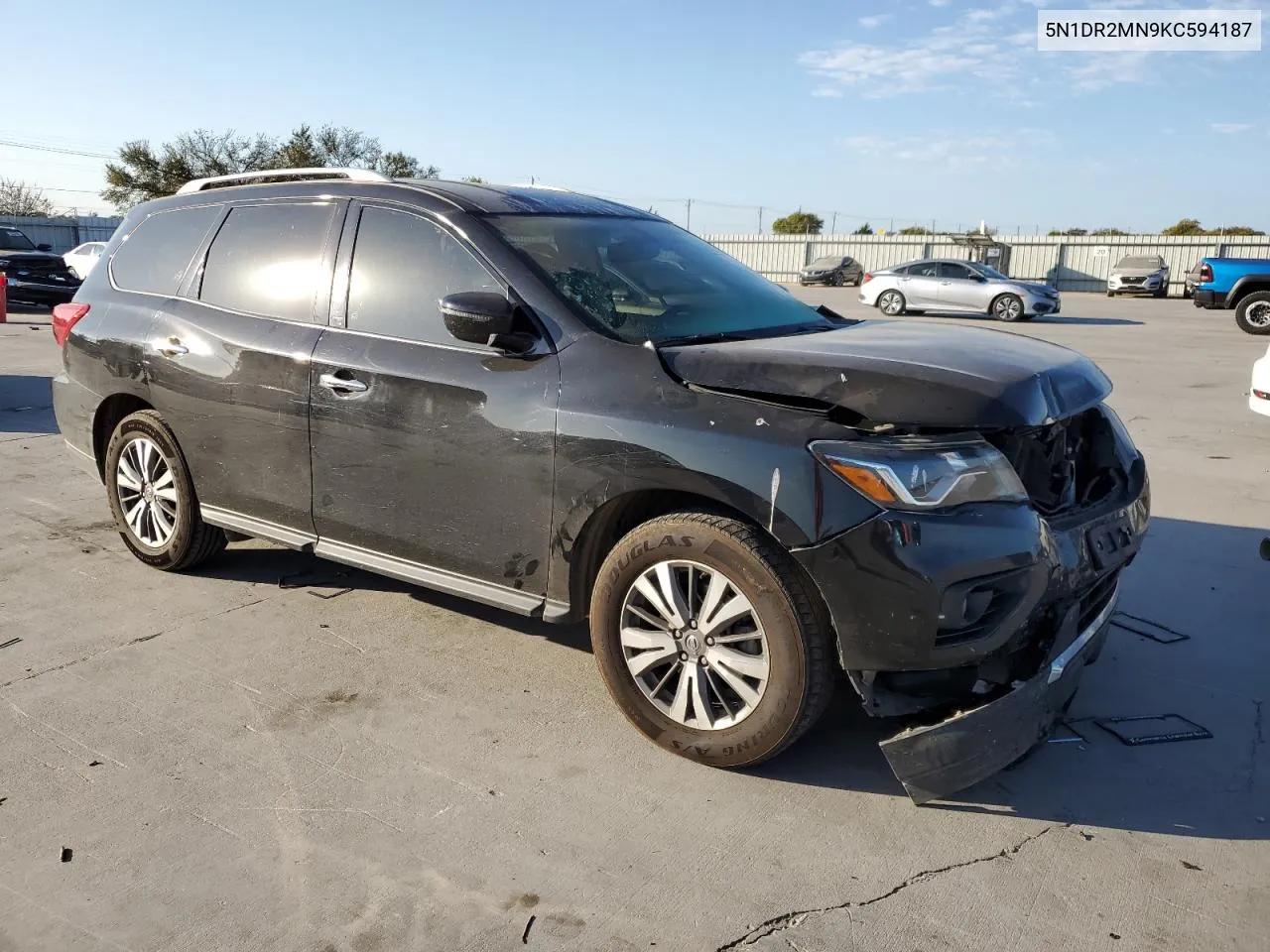 2019 Nissan Pathfinder S VIN: 5N1DR2MN9KC594187 Lot: 77772154