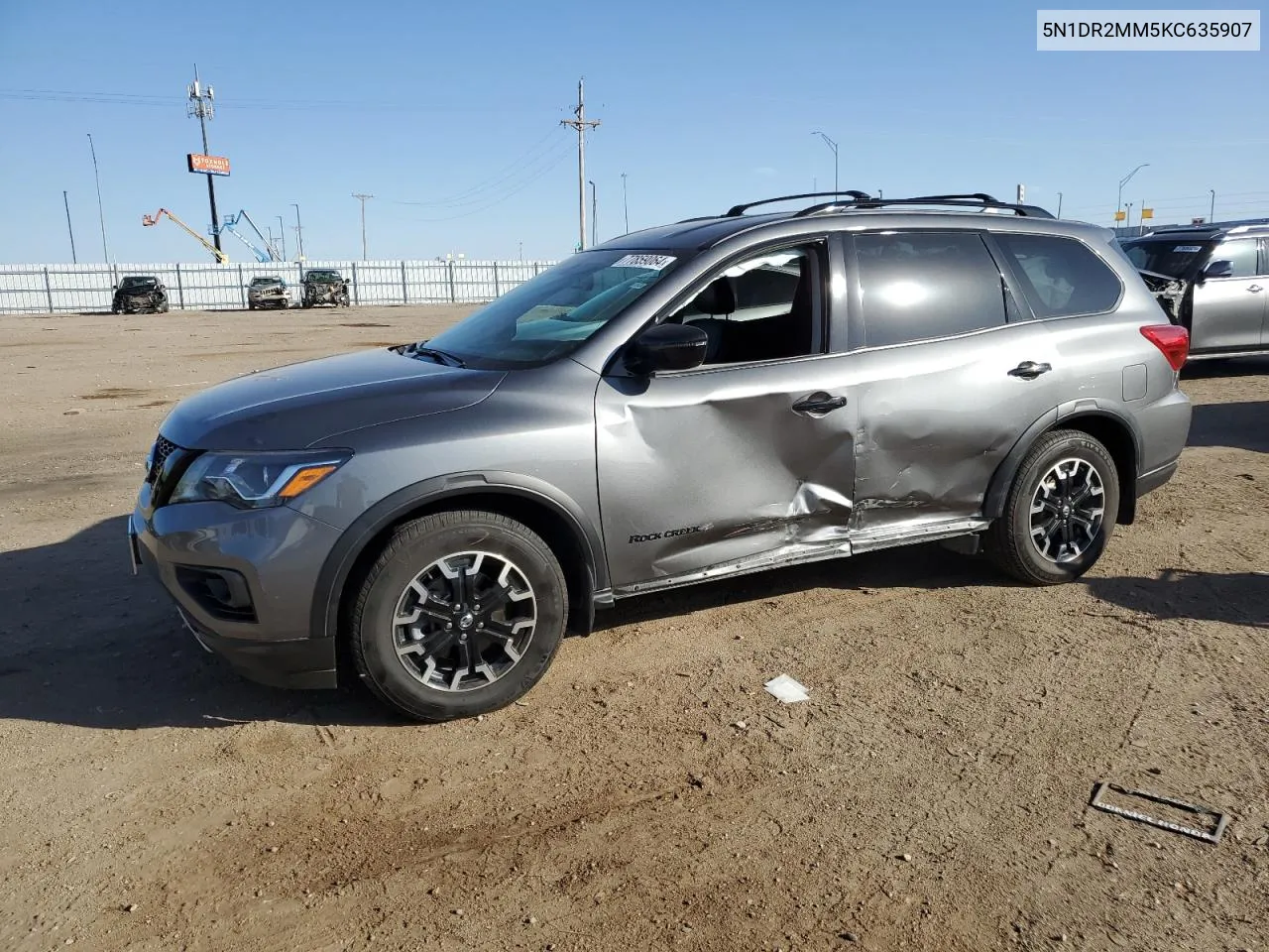 2019 Nissan Pathfinder S VIN: 5N1DR2MM5KC635907 Lot: 77859064