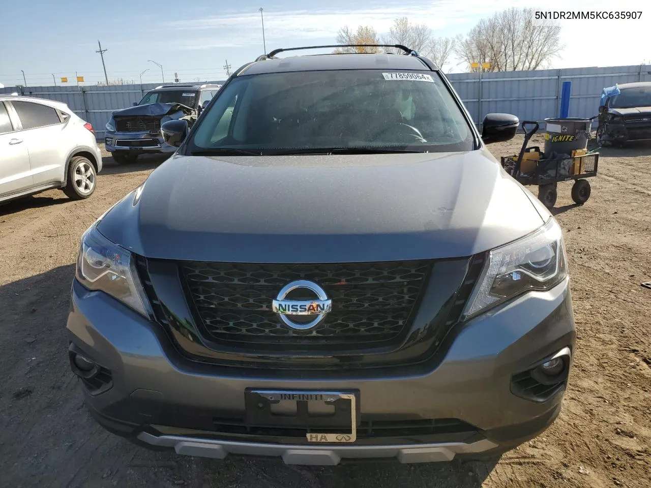 2019 Nissan Pathfinder S VIN: 5N1DR2MM5KC635907 Lot: 77859064