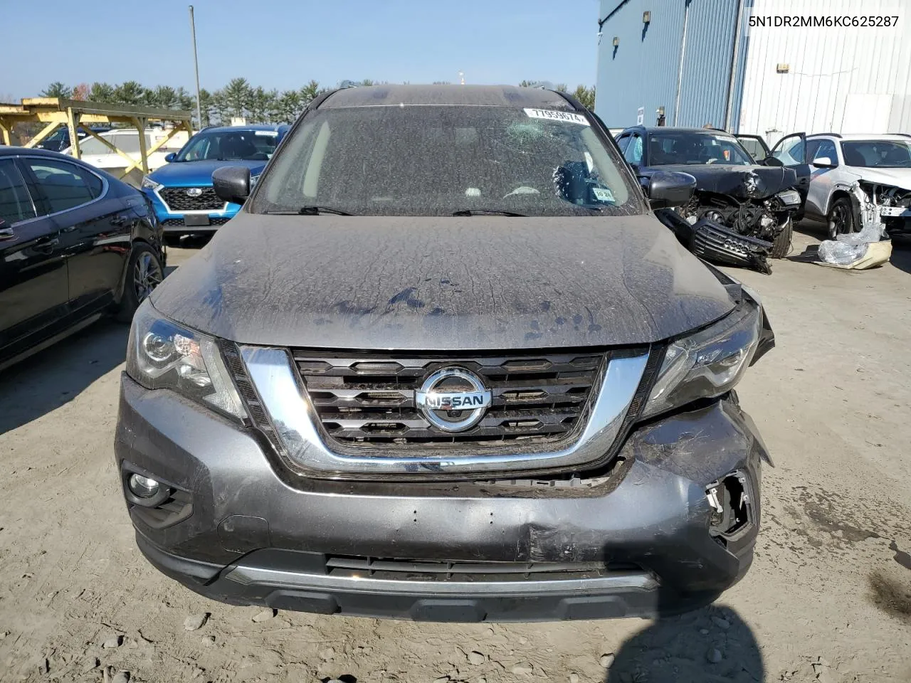 2019 Nissan Pathfinder S VIN: 5N1DR2MM6KC625287 Lot: 77959674