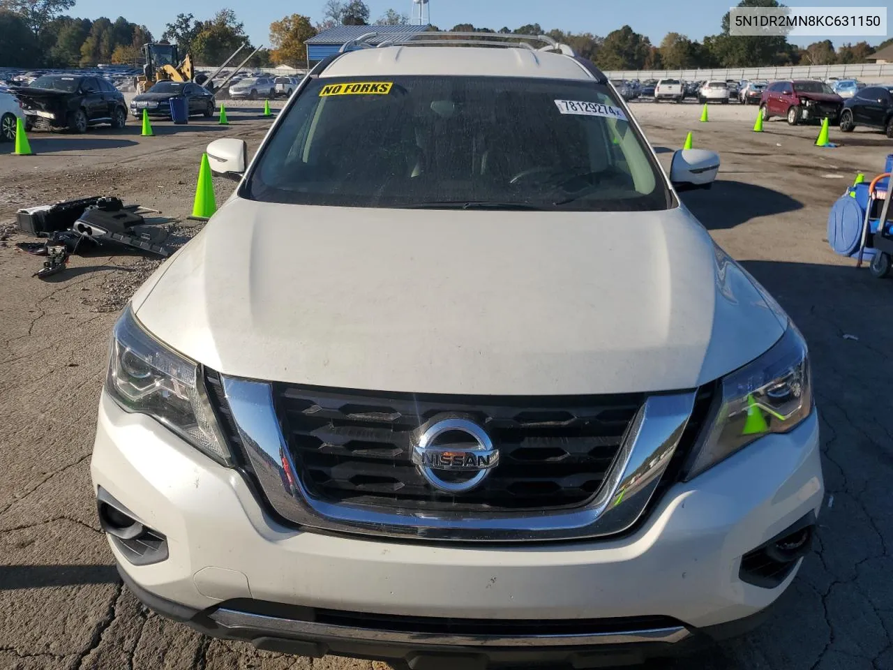 2019 Nissan Pathfinder S VIN: 5N1DR2MN8KC631150 Lot: 78129274