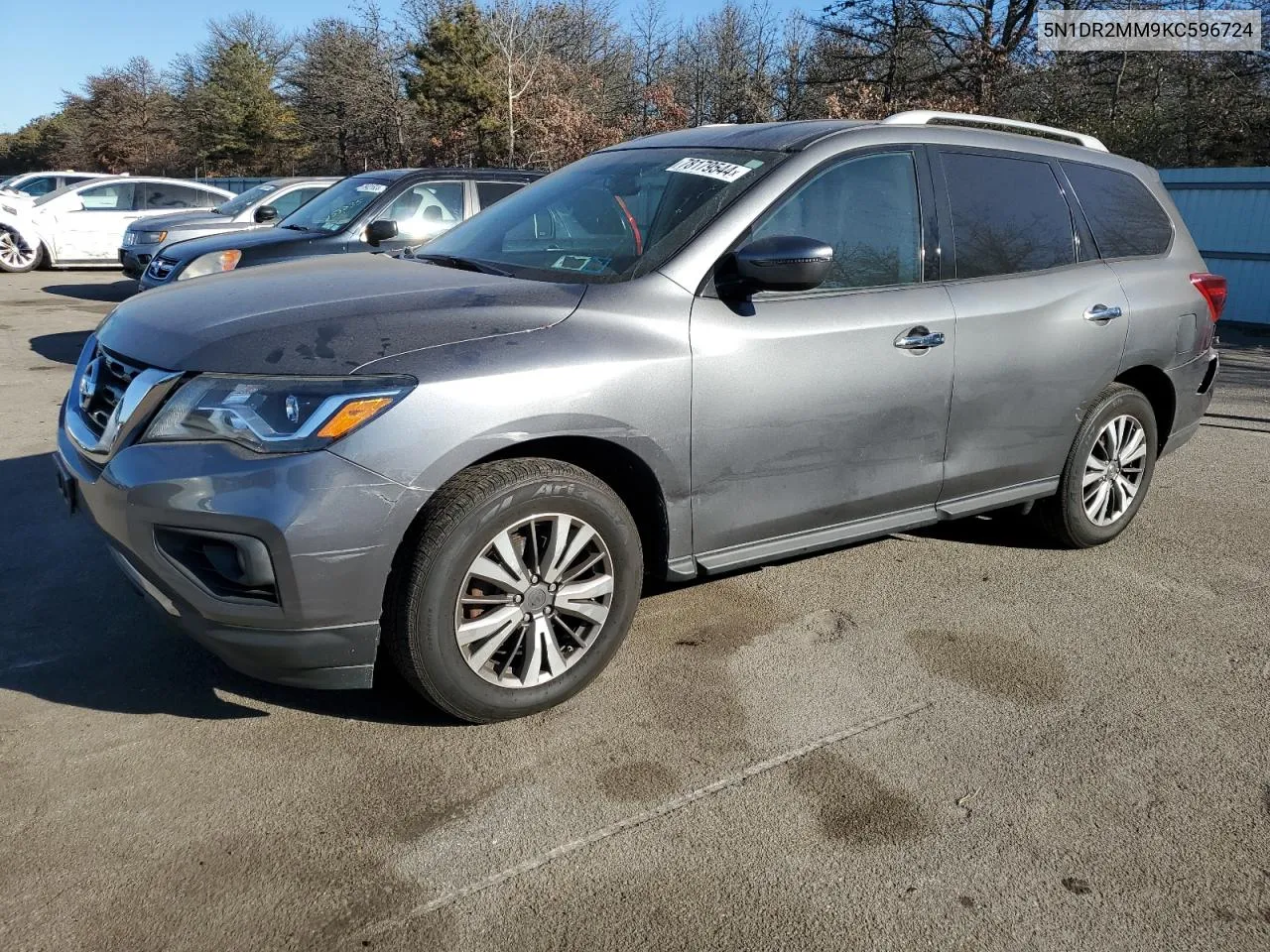 2019 Nissan Pathfinder S VIN: 5N1DR2MM9KC596724 Lot: 78179544