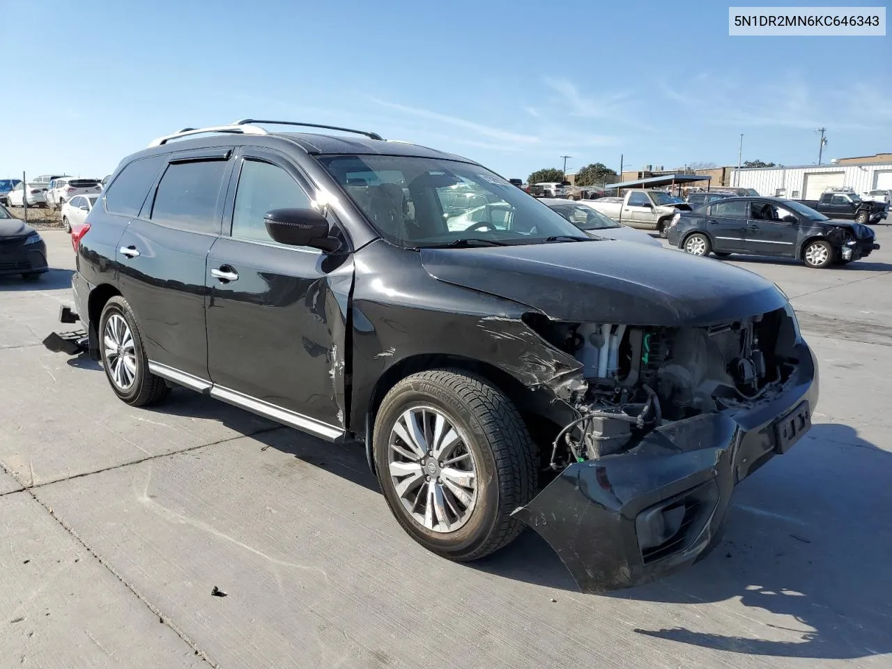 2019 Nissan Pathfinder S VIN: 5N1DR2MN6KC646343 Lot: 78201204