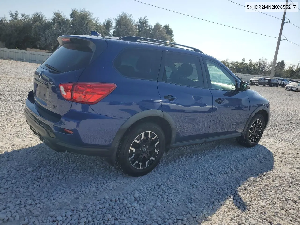 2019 Nissan Pathfinder S VIN: 5N1DR2MN2KC655217 Lot: 78248284