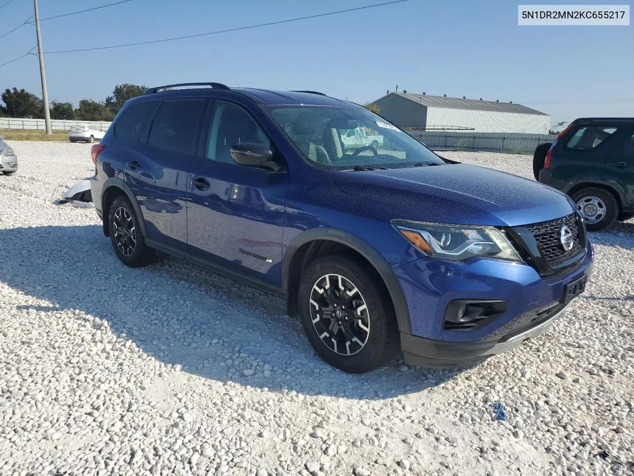 2019 Nissan Pathfinder S VIN: 5N1DR2MN2KC655217 Lot: 78248284