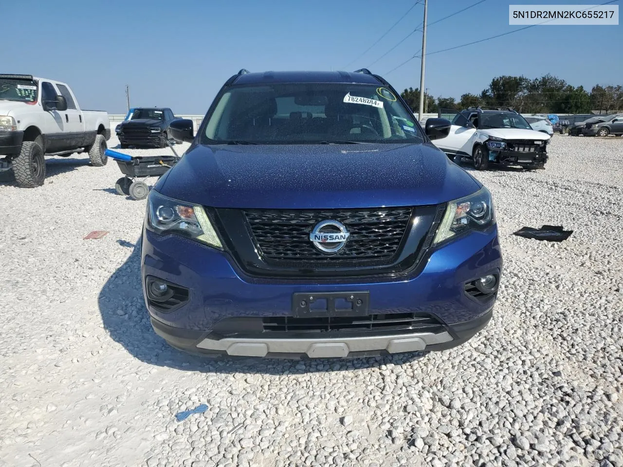 2019 Nissan Pathfinder S VIN: 5N1DR2MN2KC655217 Lot: 78248284