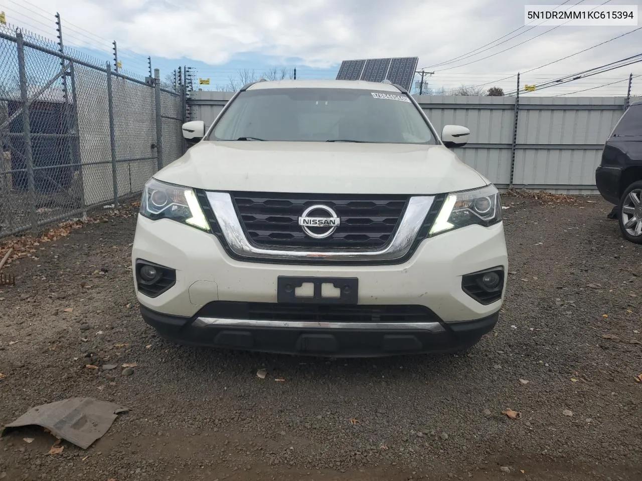 2019 Nissan Pathfinder S VIN: 5N1DR2MM1KC615394 Lot: 78844544