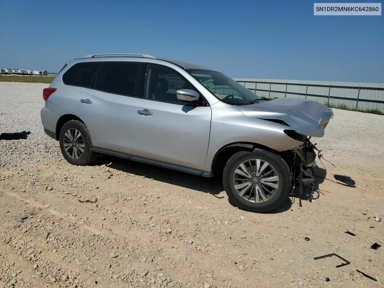 2019 Nissan Pathfinder S VIN: 5N1DR2MN6KC642860 Lot: 79214674