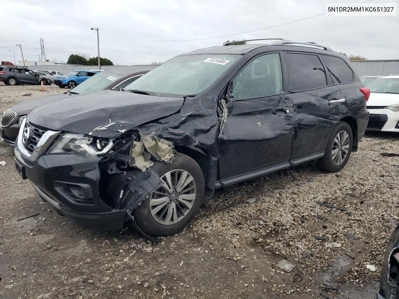 2019 Nissan Pathfinder S VIN: 5N1DR2MM1KC651327 Lot: 79334684