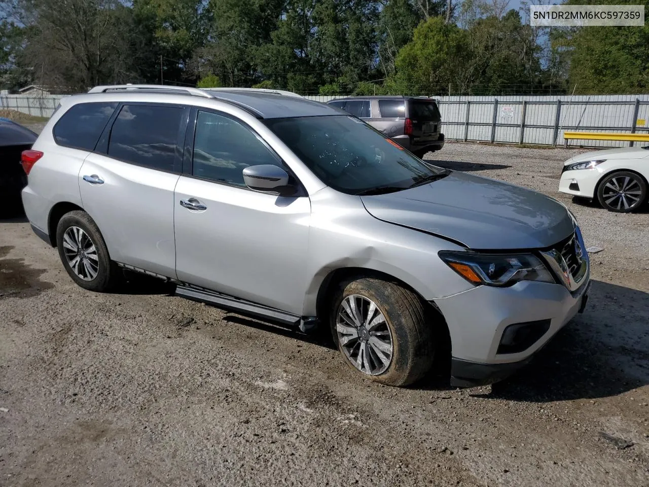 2019 Nissan Pathfinder S VIN: 5N1DR2MM6KC597359 Lot: 79404404