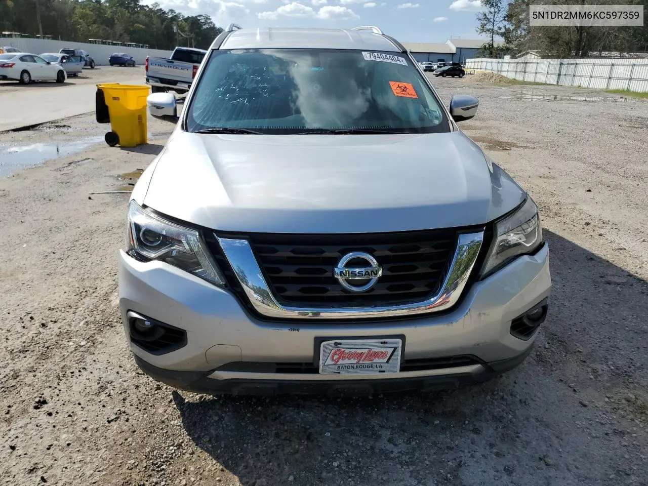 2019 Nissan Pathfinder S VIN: 5N1DR2MM6KC597359 Lot: 79404404