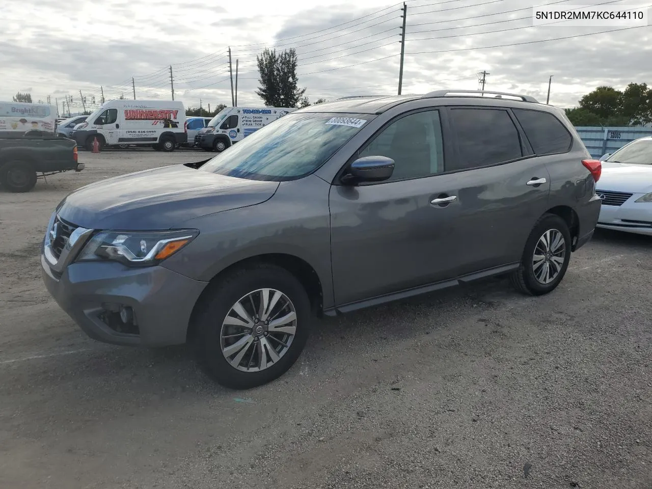 2019 Nissan Pathfinder S VIN: 5N1DR2MM7KC644110 Lot: 80093644