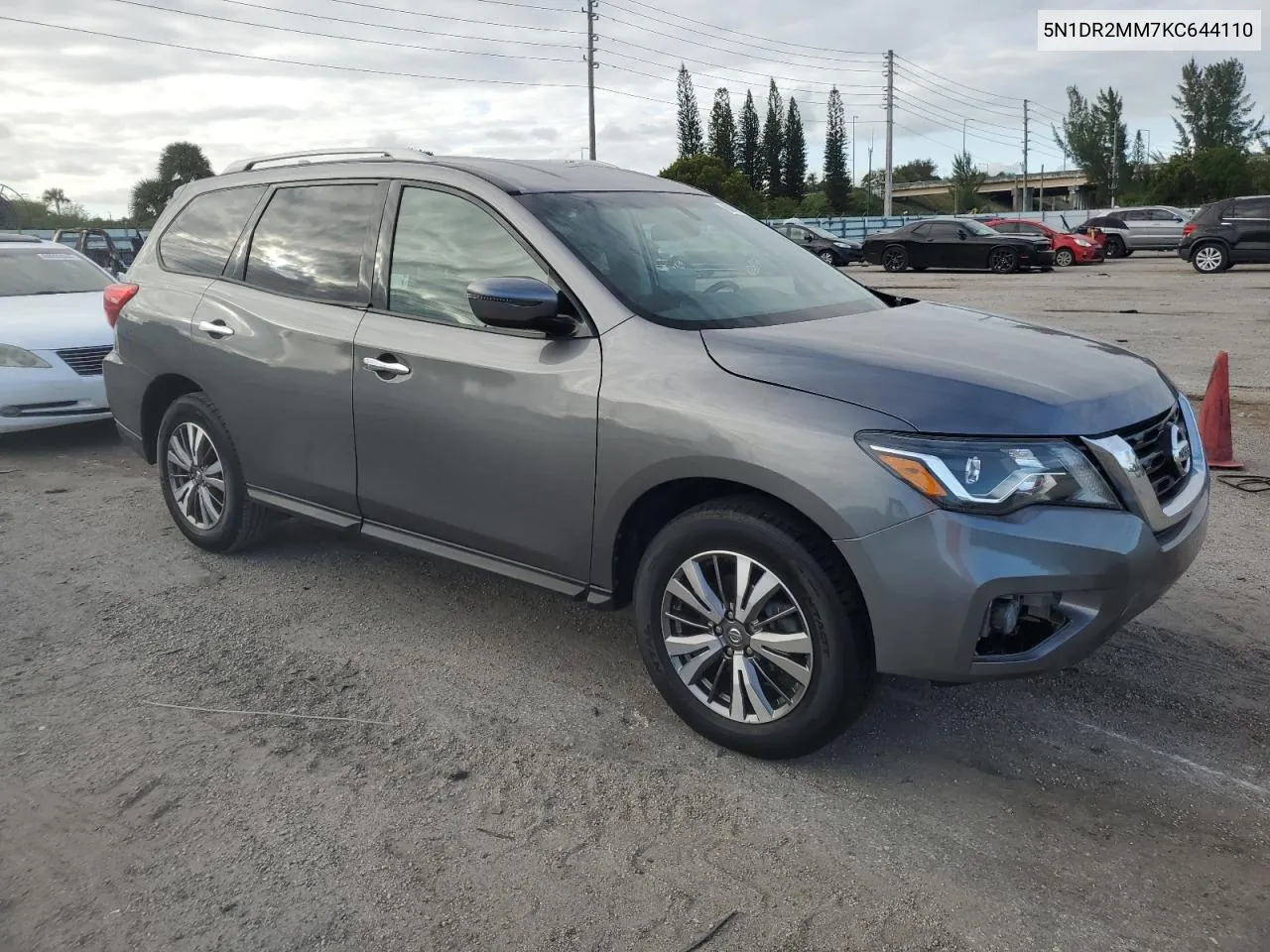 2019 Nissan Pathfinder S VIN: 5N1DR2MM7KC644110 Lot: 80093644