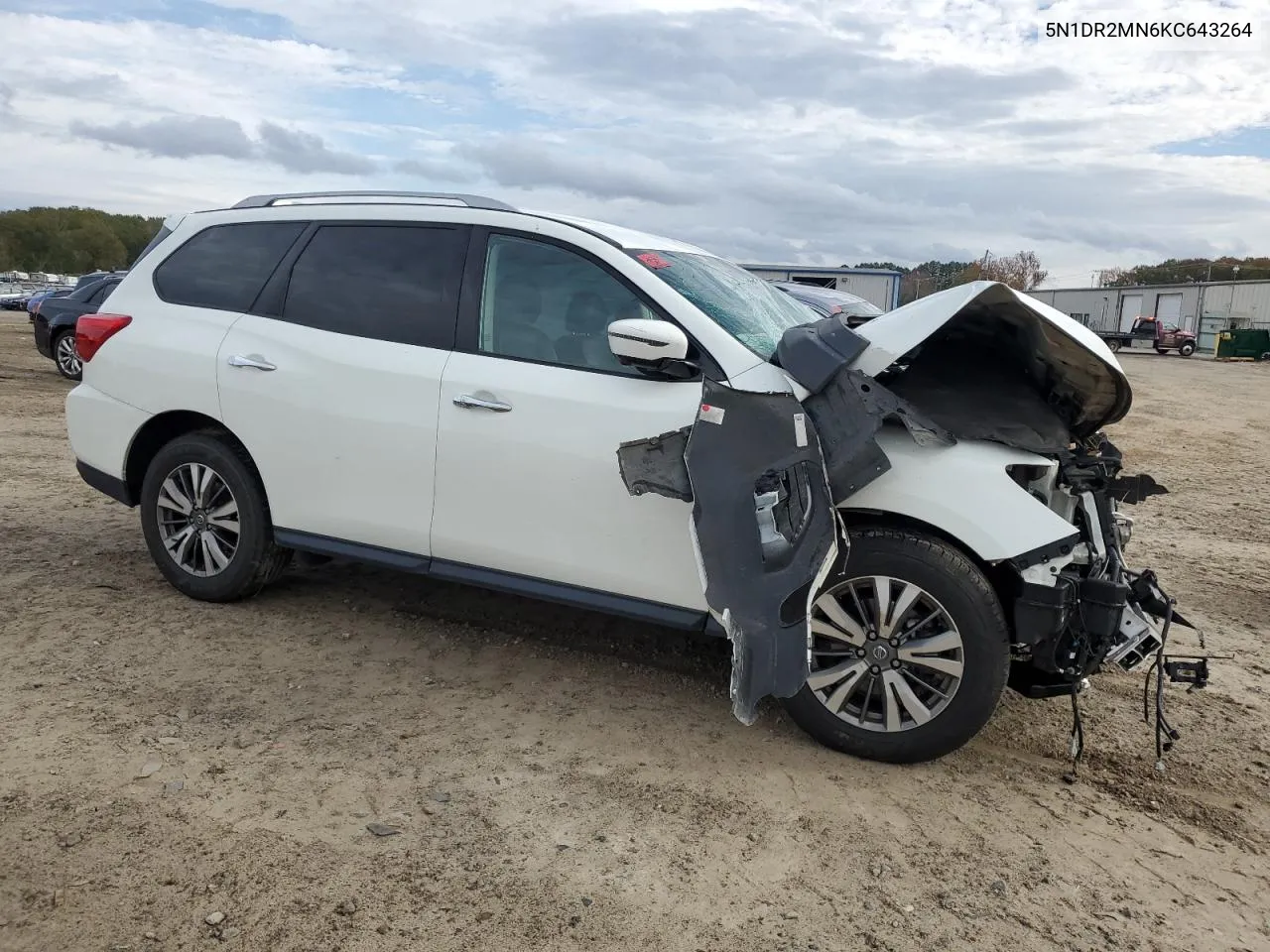 2019 Nissan Pathfinder S VIN: 5N1DR2MN6KC643264 Lot: 80980194