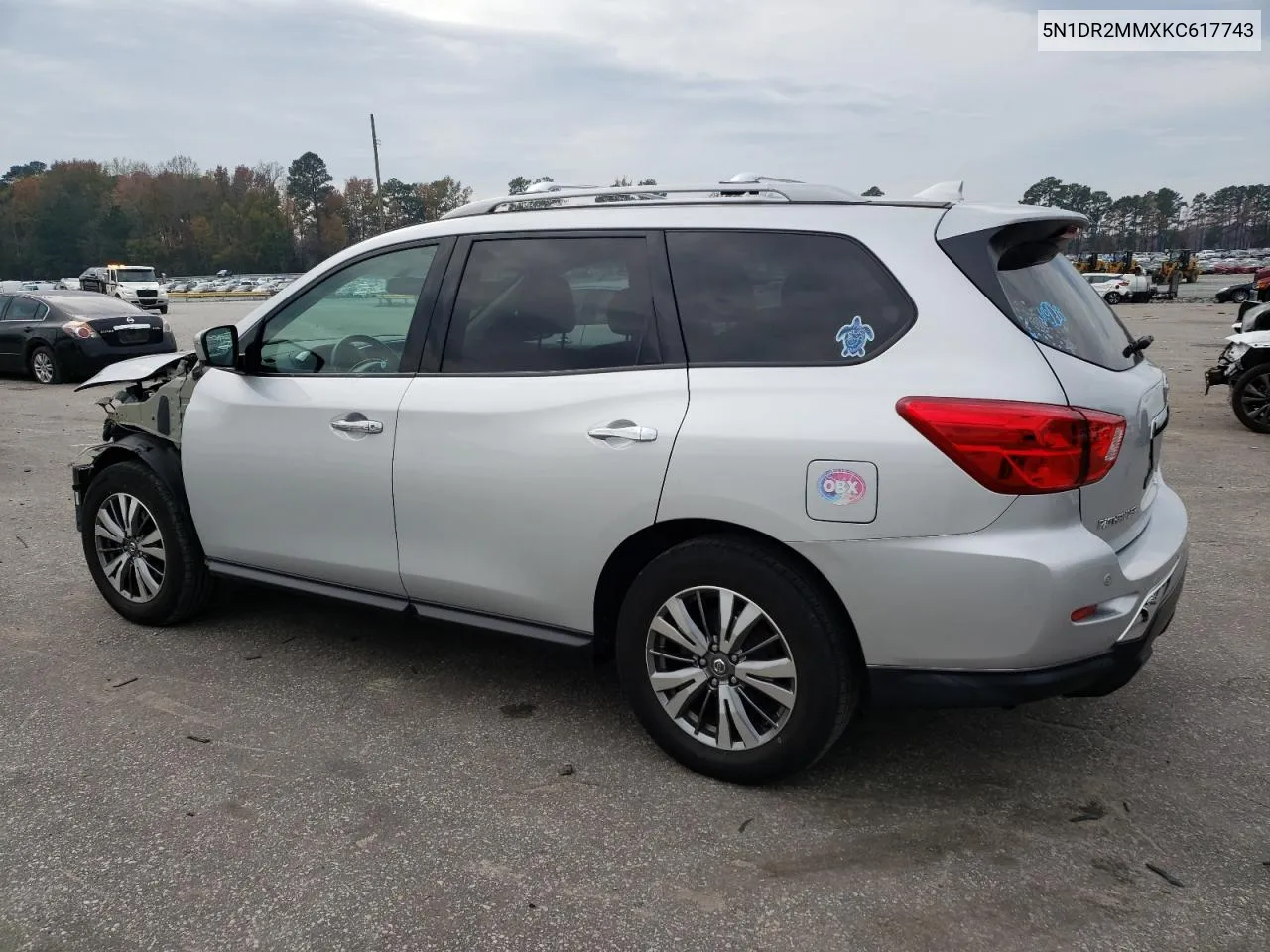 2019 Nissan Pathfinder S VIN: 5N1DR2MMXKC617743 Lot: 81175424