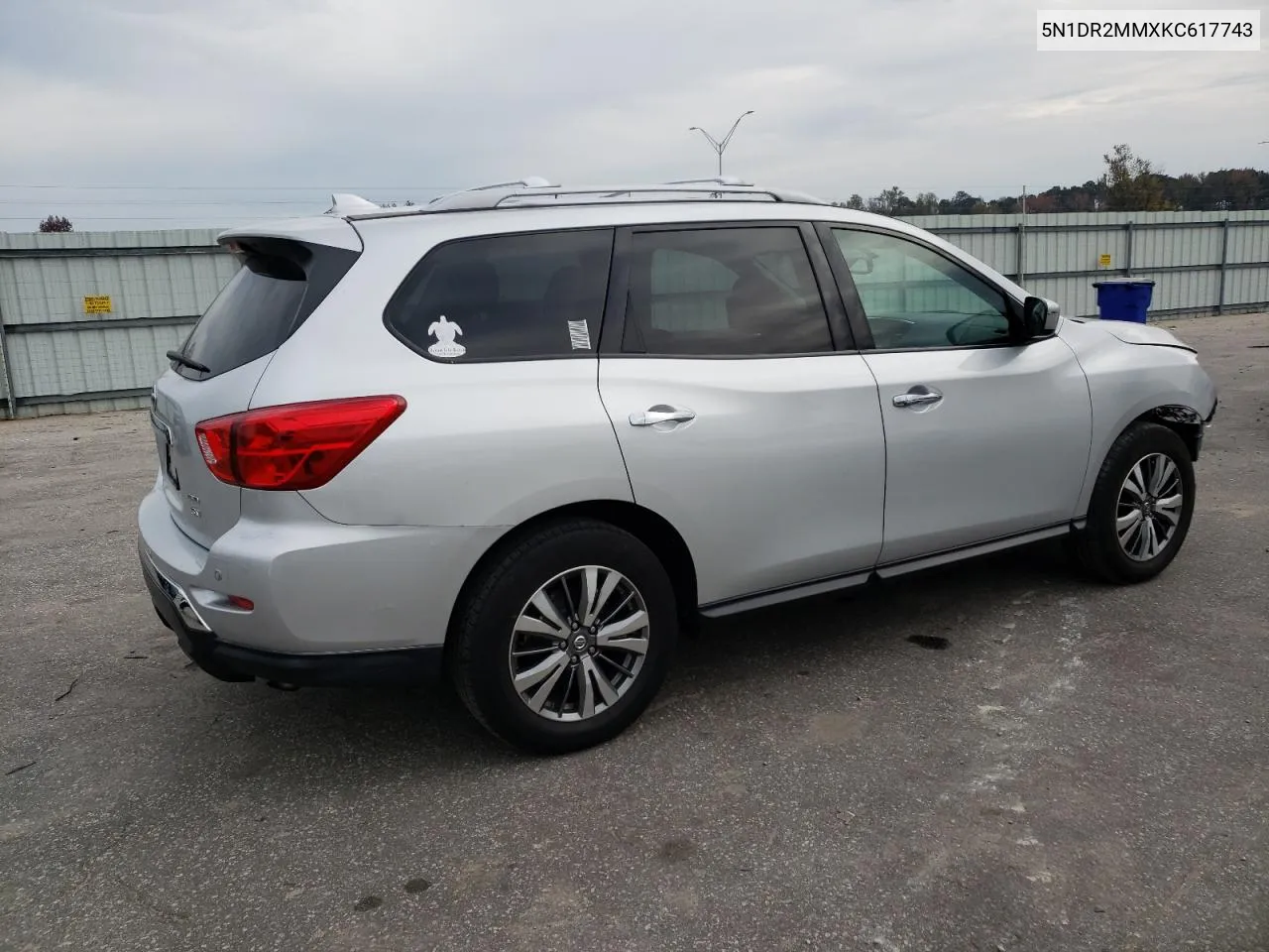 2019 Nissan Pathfinder S VIN: 5N1DR2MMXKC617743 Lot: 81175424